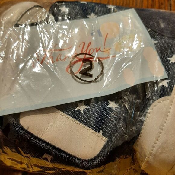 New Infant Size 2 Blue White Star Boots Booties Ankle Boots Faux Fur Lin… - Picture 7 of 8